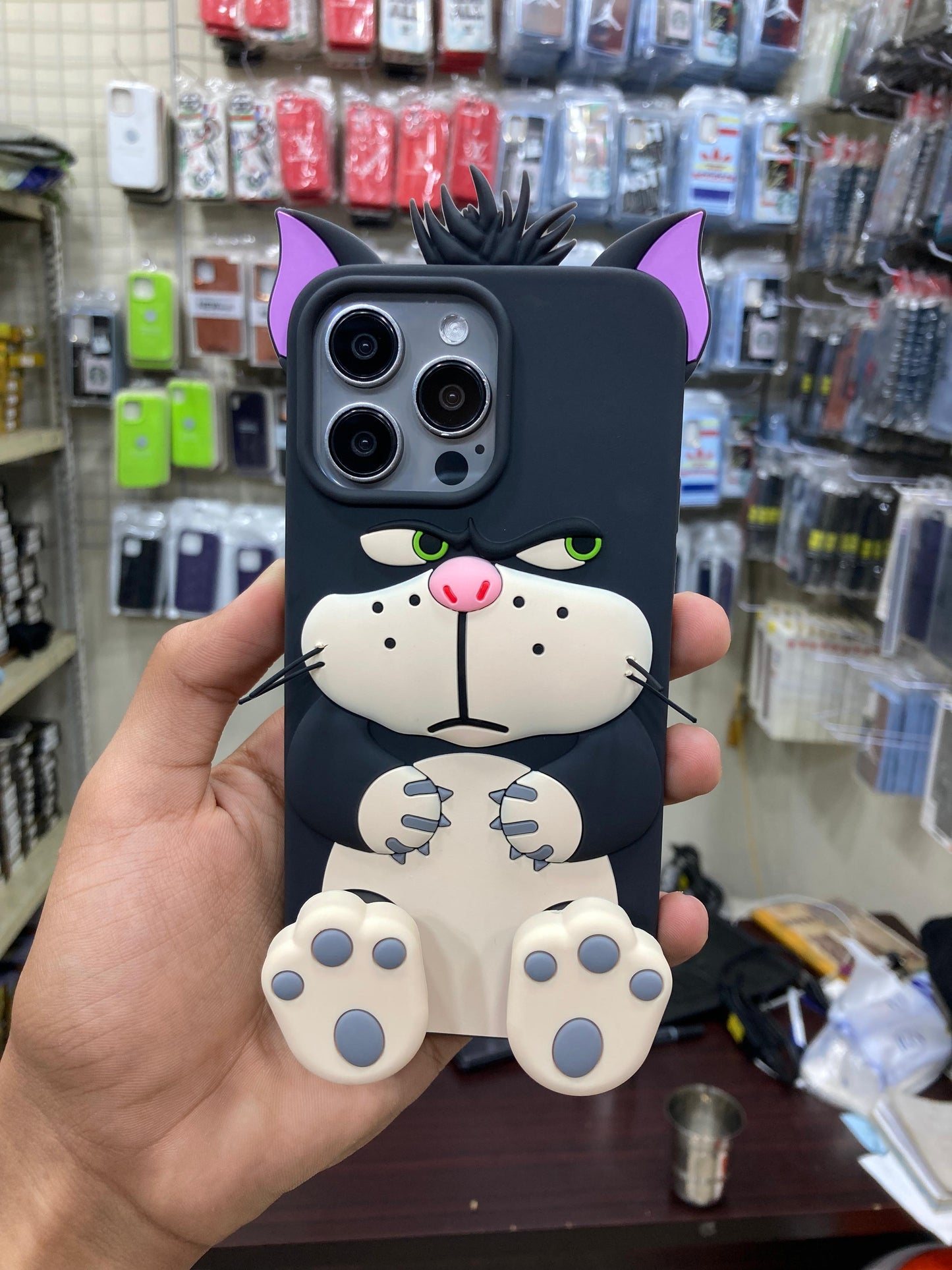 New Cute Disney Tom Cartoon Clow Stand Case! This stylish case