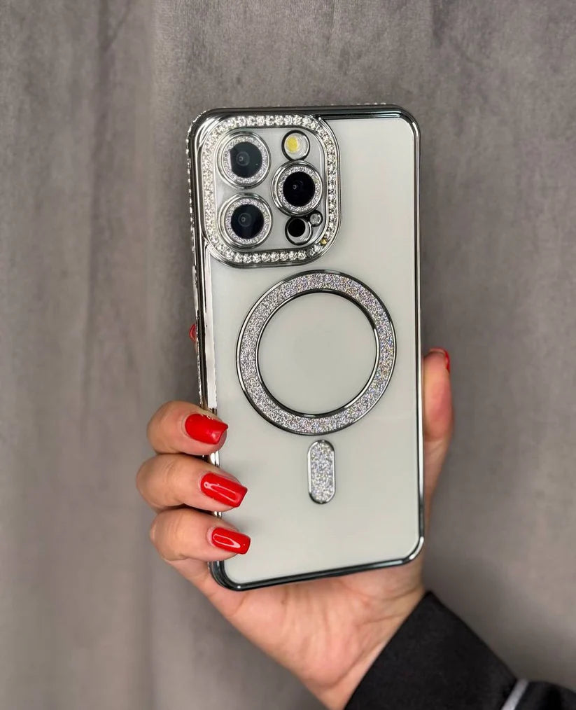 New Diamond Blingy Magsafe clear Case