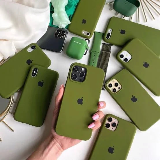 Premium Quality Army Green Silicone Case With Padding Inside