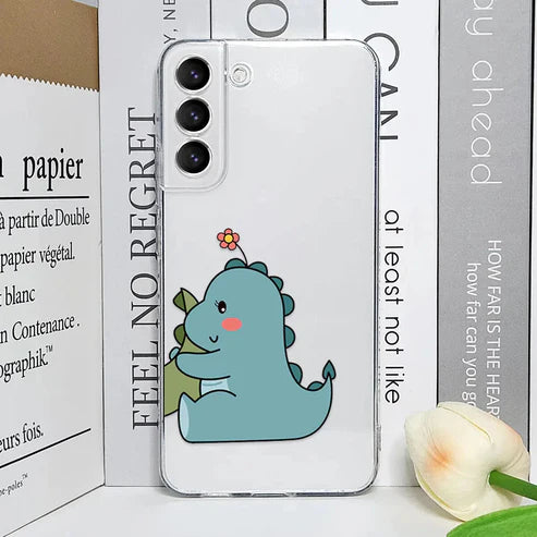 Cute Dinos Semi Transparent Printed Cases