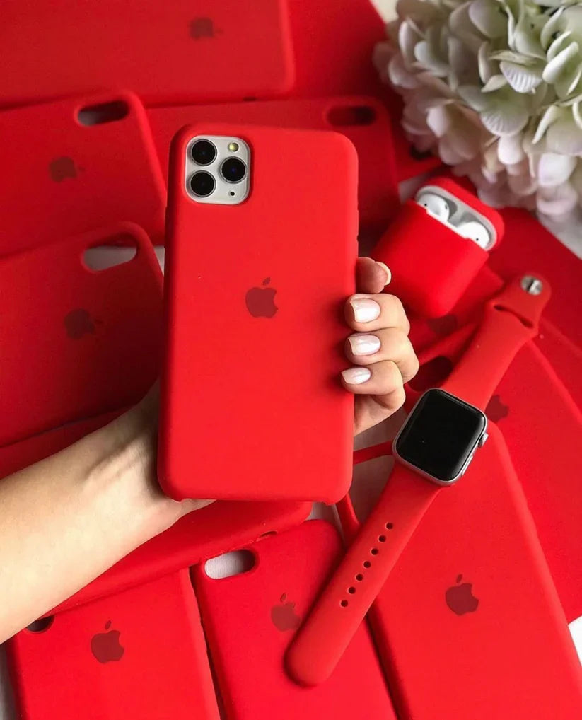 Premium Quality Red Silicone Case With Padding Inside