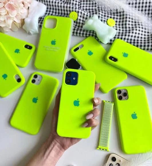Premium Quality Neon Green Silicone Case With Padding Inside