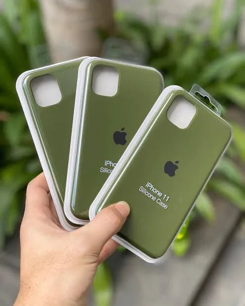Premium Quality Army Green Silicone Case With Padding Inside