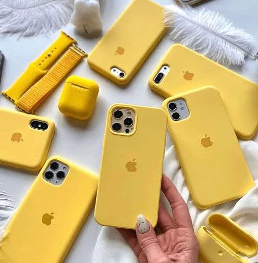 Premium Quality Yellow Silicone Case With Padding Inside
