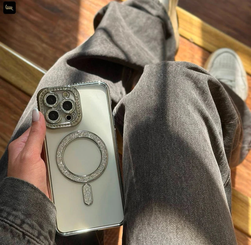 New Diamond Blingy Magsafe clear Case