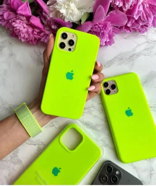 Premium Quality Neon Green Silicone Case With Padding Inside