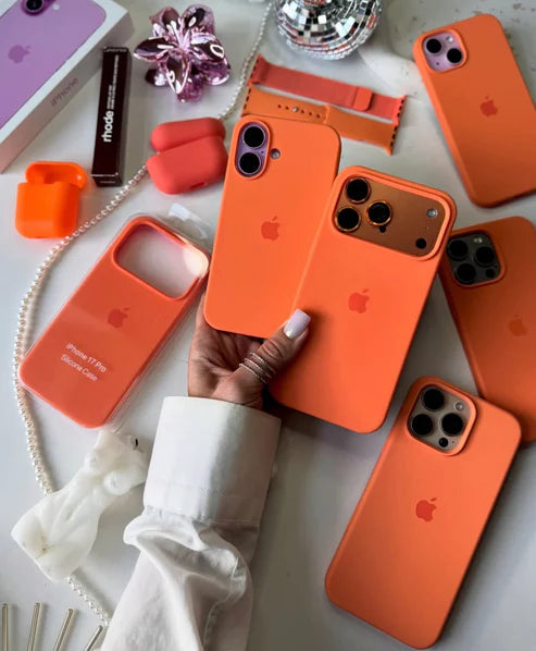 COSMIC ORANGE IPHONE SILICONE CASE
