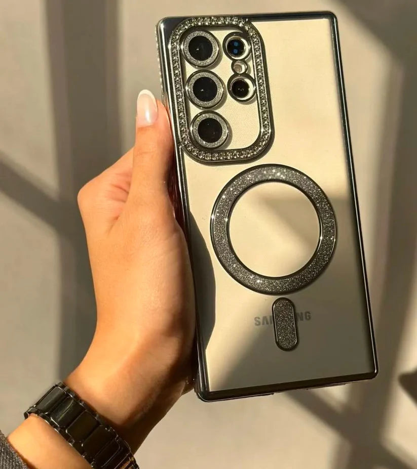 New Diamond Blingy Magsafe clear Case