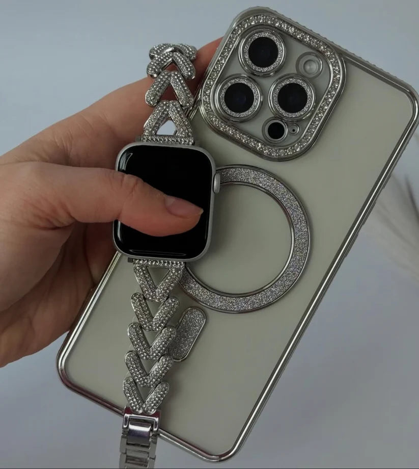 New Diamond Blingy Magsafe clear Case