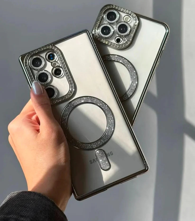 New Diamond Blingy Magsafe clear Case