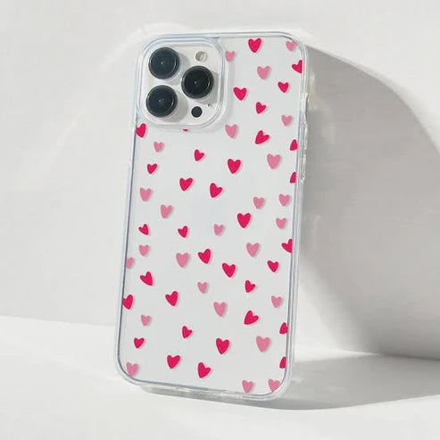 Semi Heart Transparent Customise Case
