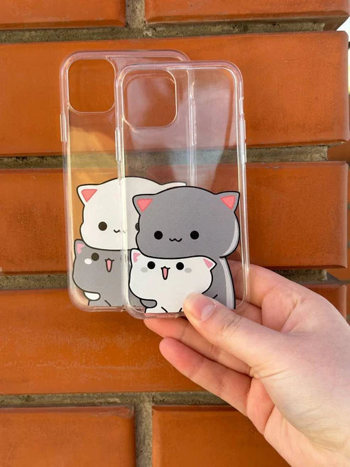 Semi Heart Transparent Customise Case
