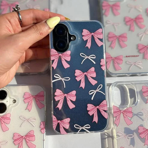 Cute Pink Bow Customise Case
